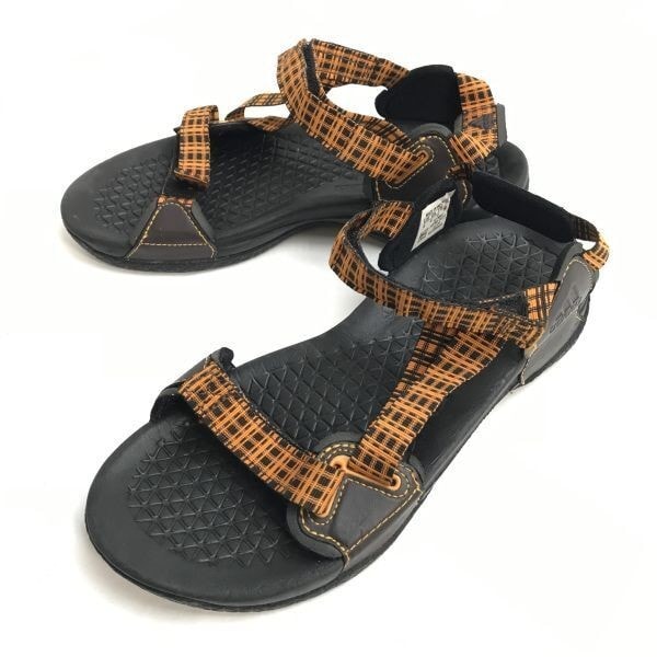 adidas/アディダス★サンダル【size:24.5/black×orange/黒×オレンジ】メンズ/Shoes/trainers◆Q-650