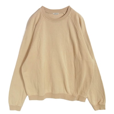 AURALEE オーラリー スウェット A22AP01LU FLUFFY SWEAT PULLOVER フラッフィー スウェット プルオーバー ベージュ系 5【中古】