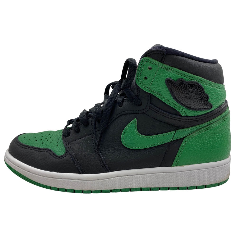 NIKE ナイキ スニーカー 555088-030 Air Jordan 1 Retro High OG Black Pine Green AJ1 エアジョーダン1 レトロ ハイカットスニーカー ブラック系 グリーン系 27cm【中古】
