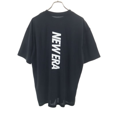 未使用 NEW ERA ニューエラ バックロゴ 半袖 Tシャツ XXL ブラック