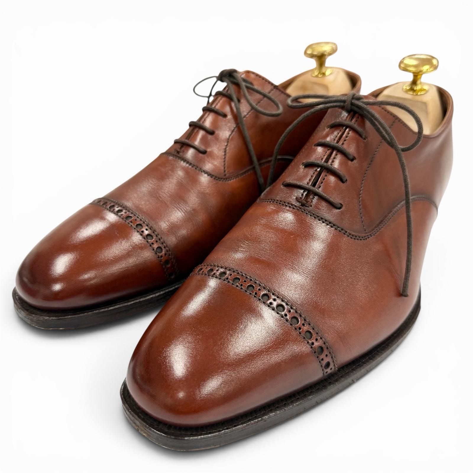 美品 クロケットアンドジョーンズ レザーシューズ Belgrave ブラウン 6