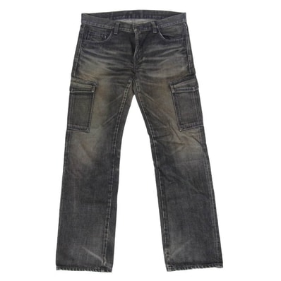 NEIGHBORHOOD ネイバーフッド SPARROW スパロウ 03年製 00s ブラック デニム カーゴ パンツ ブラック系【中古】