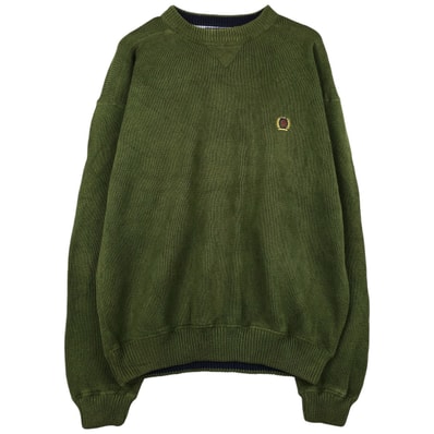 古着 90年代~ トミーヒルフィガー TOMMY HILFIGER コットンニットセーター メンズXL相当 ヴィンテージ/eaa604434