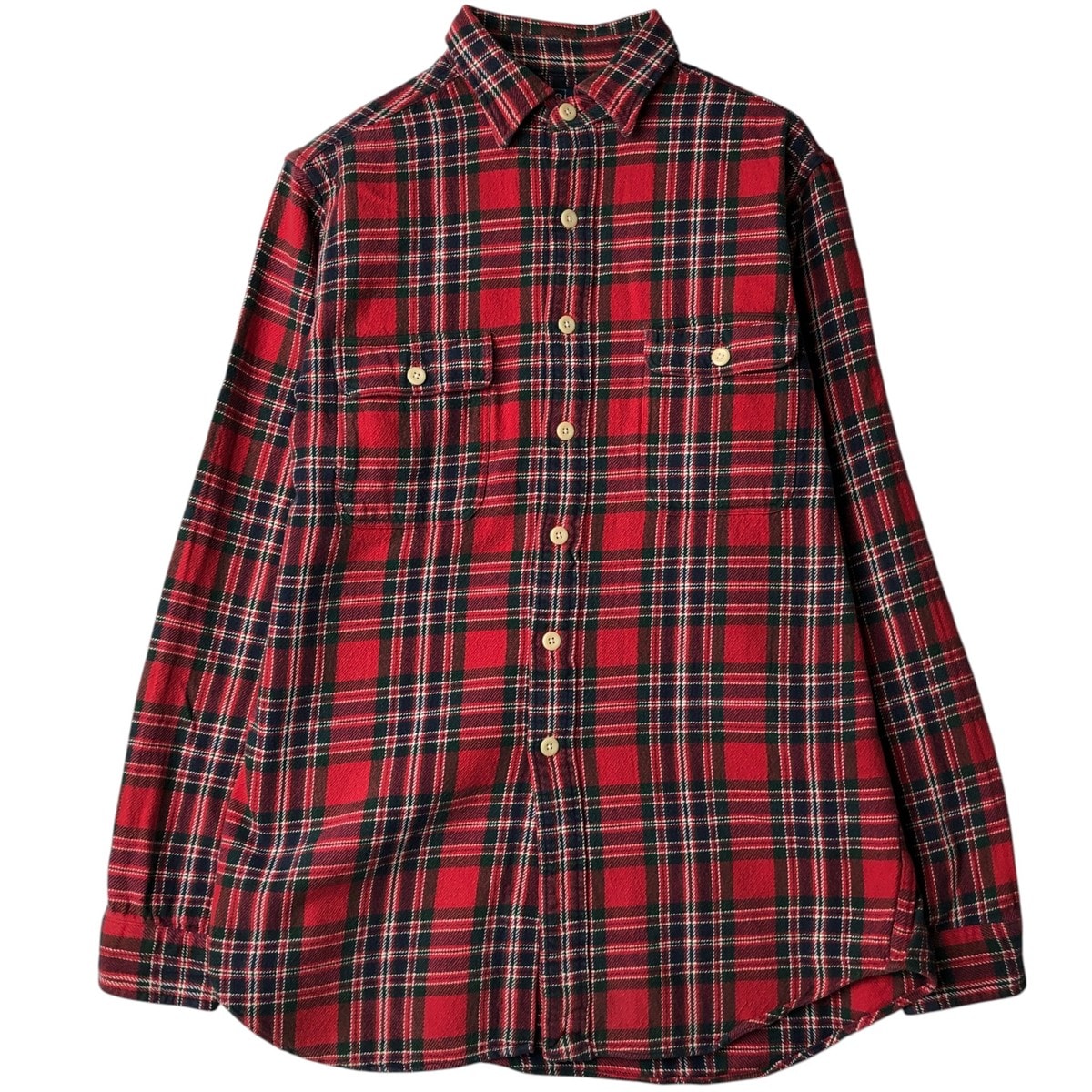 古着 ラルフローレン Ralph Lauren POLO by Ralph Lauren 長袖 ライトネルチェックシャツ メンズM相当/eaa637972