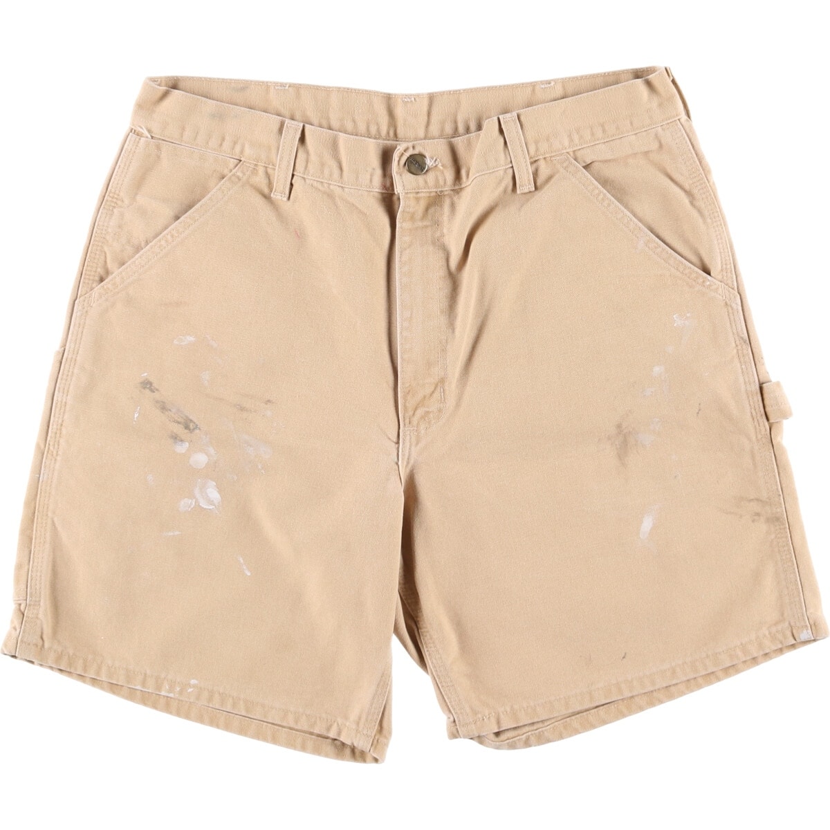 古着 80~90年代 カーハート Carhartt ペイント ダック地ペインターショーツ ショートパンツ USA製 メンズw36相当 ヴィンテージ/eaa572856