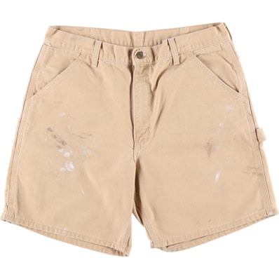古着 80~90年代 カーハート Carhartt ペイント ダック地ペインターショーツ ショートパンツ USA製 メンズw36相当 ヴィンテージ/eaa572856
