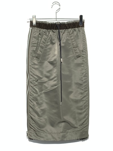 sacai Nylon Twill Skirt "Taupe"