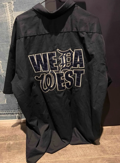超激レア!We Da West/ワークシャツ/Dickies/ディッキーズ/Los Angeles/ロサンゼルス/ウェッサイ/ローライダー/LOWRIDER/西海岸/SNOOP DOGG/スヌープドッグ/ICE CUBE/アイスキューブ/Vintage/XXL