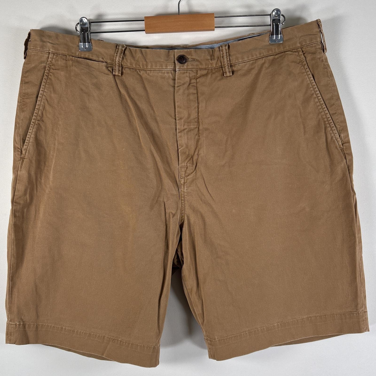 古着 ポロ・ラルフローレン POLO RALPH LAUREN ショートパンツ ポロチノ 大きいサイズ ワンポイントロゴ刺繍 w40  ブラウン系 メンズ