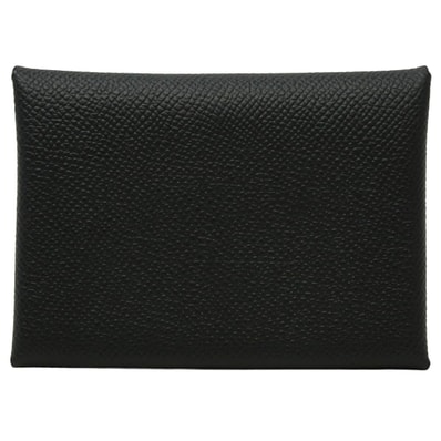 HERMES エルメス カードケース カルヴィ デュオ 黒 (ブラック) エプソン シルバー金具 W刻印 新品未使用