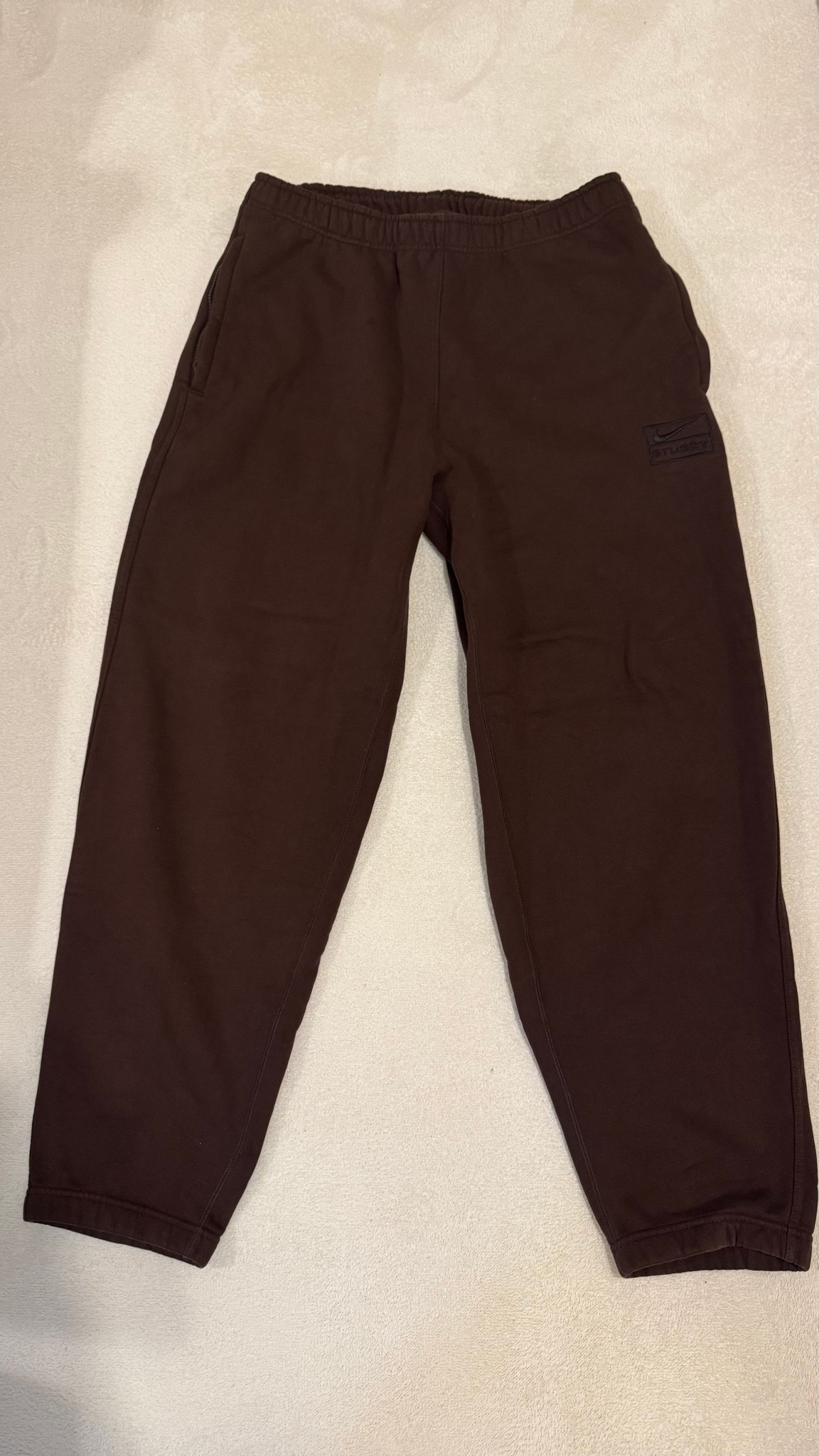 Stussy x Nike Stone Washed Fleece Pant "Dark Cinder" (Asia Size) FN5236-261