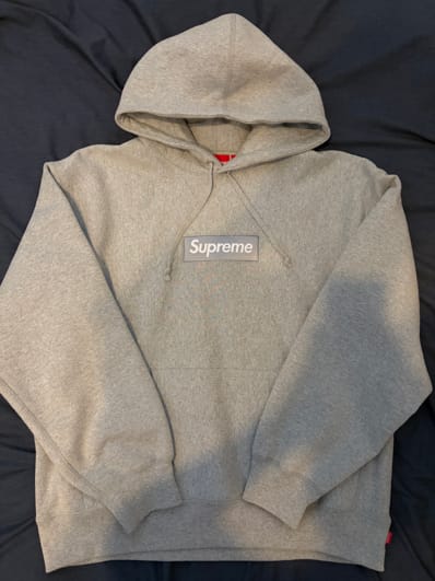 Supreme Box Logo Hooded Sweatshirt "Heather Grey" (24FW)