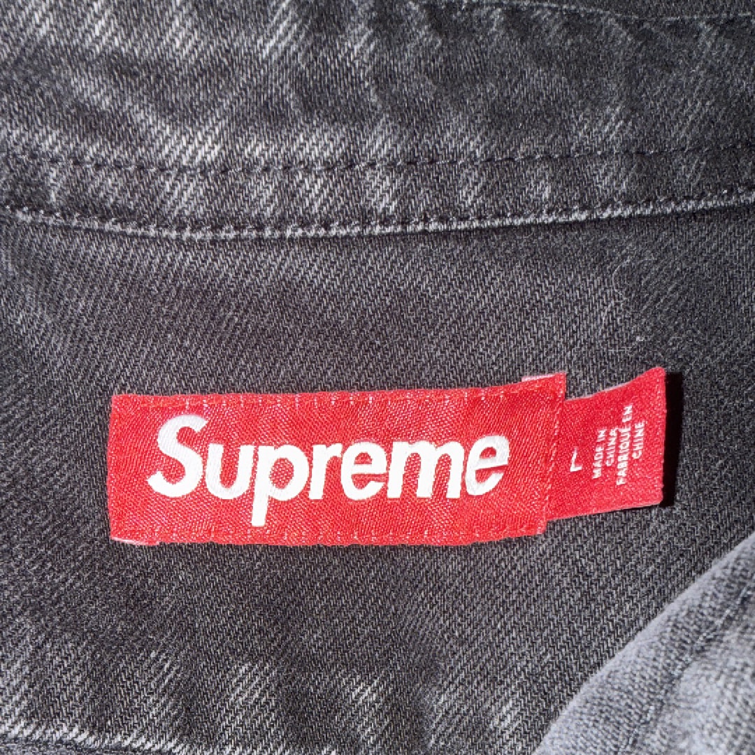 Supreme Small Box Denim Shirt "Black" (25SS)