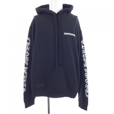 Chrome Hearts Back Scroll Label Logo Pullover Hoodie "Black"