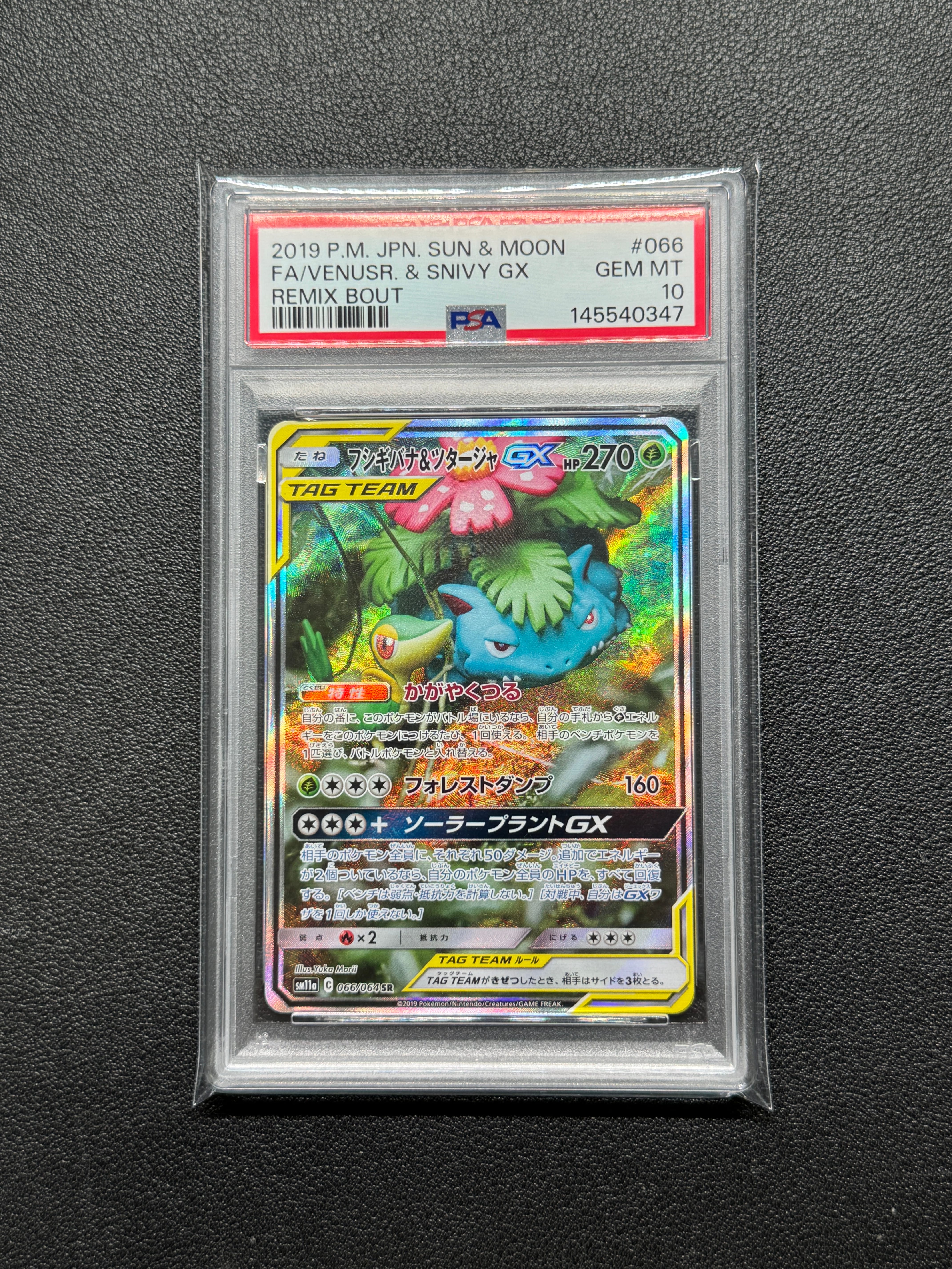 PSA10】フシギバナ&ツタージャGX SR: SA[SM11a 066/064](強化拡張