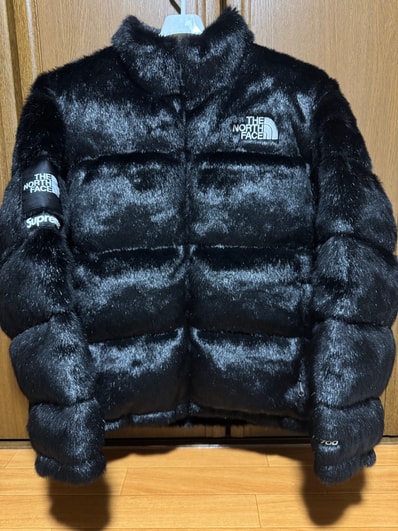 Supreme x The North Face Faux Fur Nuptse Jacket "Black"