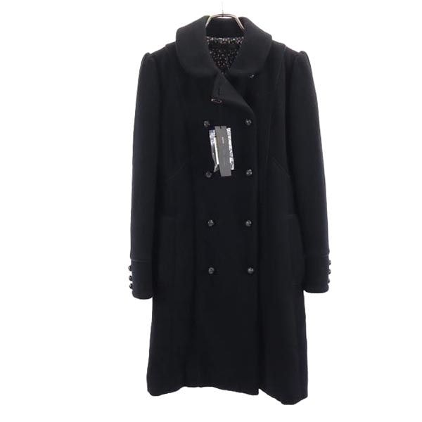 未使用 MARC BY MARC JACOBS マークバイマークジェイコブス ウールブレンド ピーコート 4 ブラック
