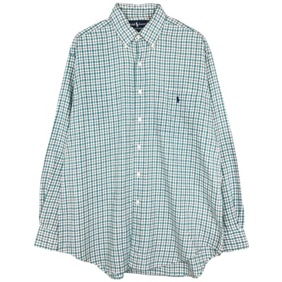 古着 ラルフローレン Ralph Lauren BLAIRE 長袖 ボタンダウンチェックシャツ メンズM相当/eaa662738