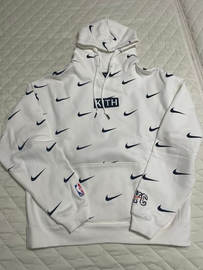 KITH Nike for New York Knicks AOP Hoodie "White"