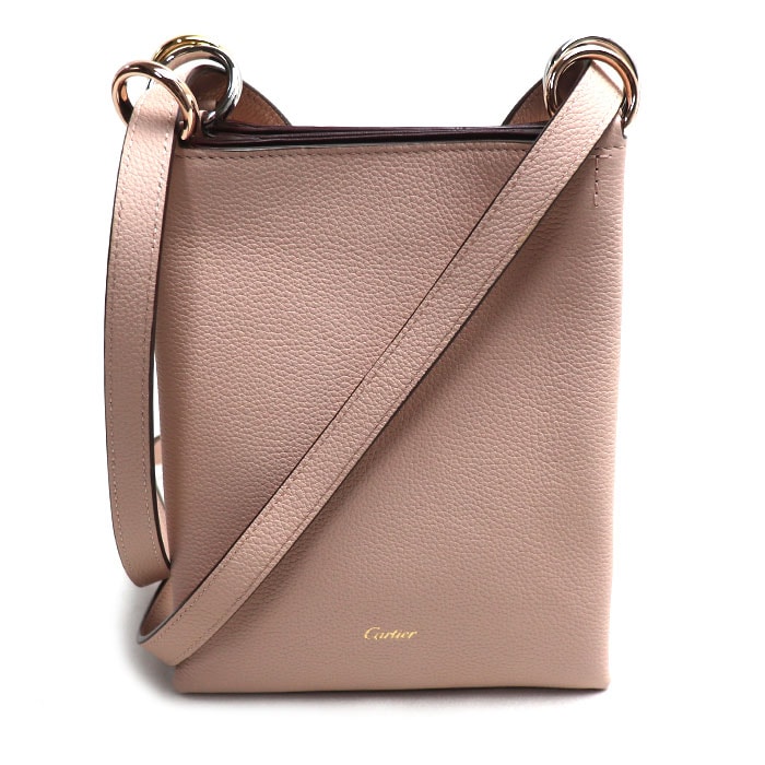 CARTIER カルティエ トリニティ ショルダーバッグ ピンクベージュ L1002481 レディース【中古】【美品】