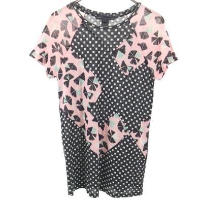 MARC BY MARC JACOBS マークバイマークジェイコブス 総柄 半袖 Tシャツ S ピンク系