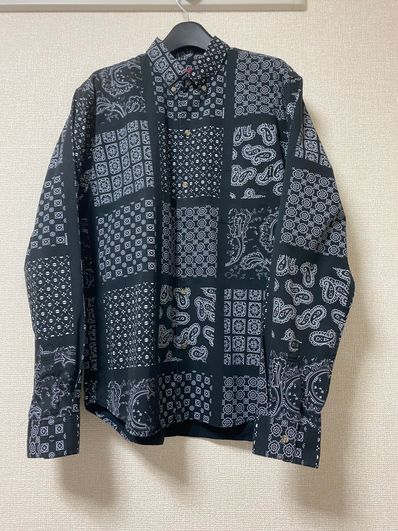 Supreme Paisley Grid Shirt "Black"