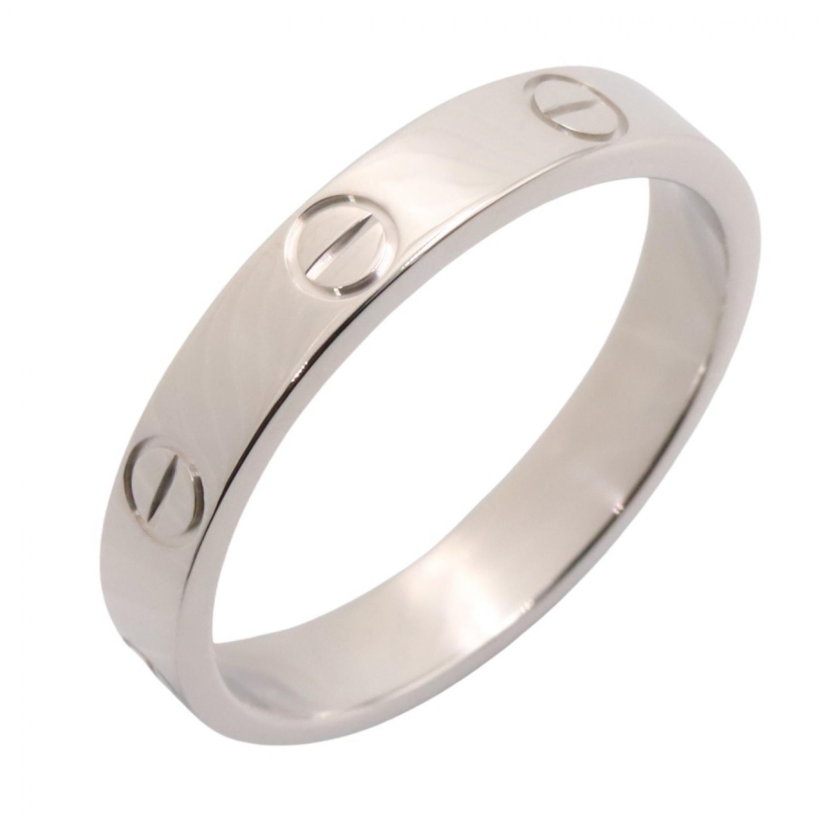 カルティエ CARTIER ミニラブリング リング・指輪 ジュエリー K18WG(ホワイトゴールド) メンズ レディース シルバー系 B4085100 【中古】