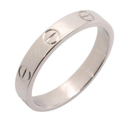 カルティエ CARTIER ミニラブリング リング・指輪 ジュエリー K18WG(ホワイトゴールド) メンズ レディース シルバー系 B4085100 【中古】