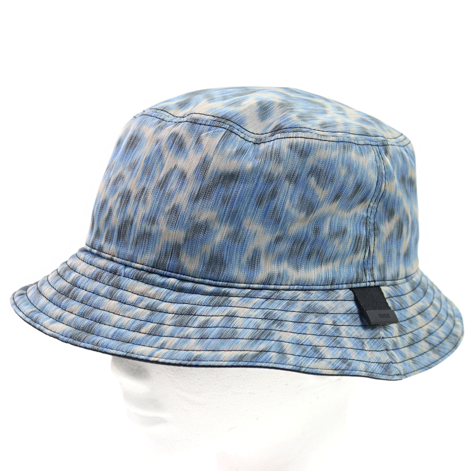 未使用品 ディオールオム パーレイ
 ハット ブルー系 総柄 メンズ M 293C906D5547