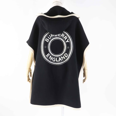 美品 バーバリー
ポンチョ ブラック ホワイト レディース ONE SIZE 8031544