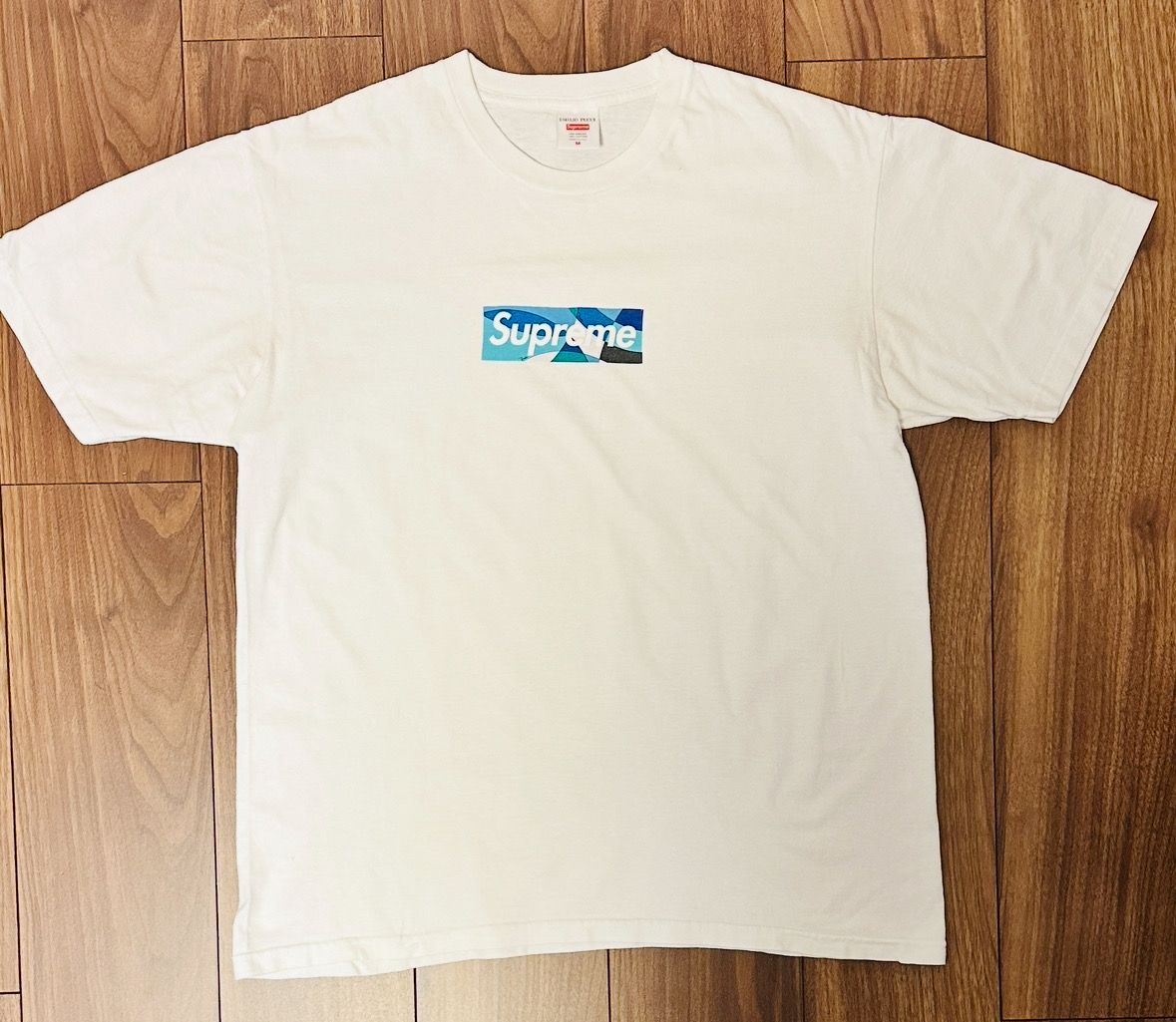 Supreme / Emilio Pucci® Box Logo Tee "White/Blue"