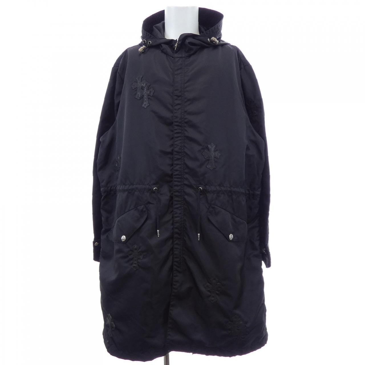 Chrome Hearts Puddles Cemetery Cross Coat "Black"