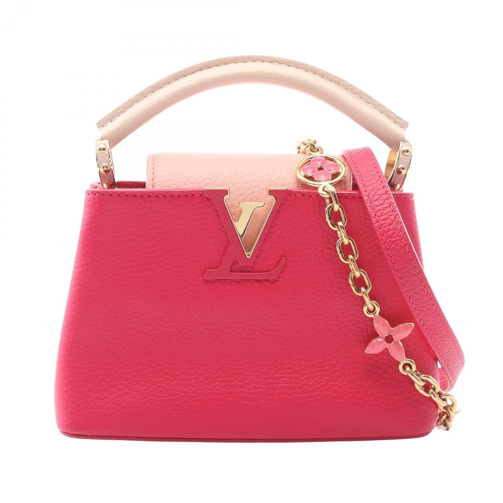 ルイ・ヴィトン LOUIS VUITTON カプシーヌMINI 2WAY ハンドバッグ バッグ トリヨンレザー トリヨンレザー ピンク レディース ピンク系 M20845 【中古】