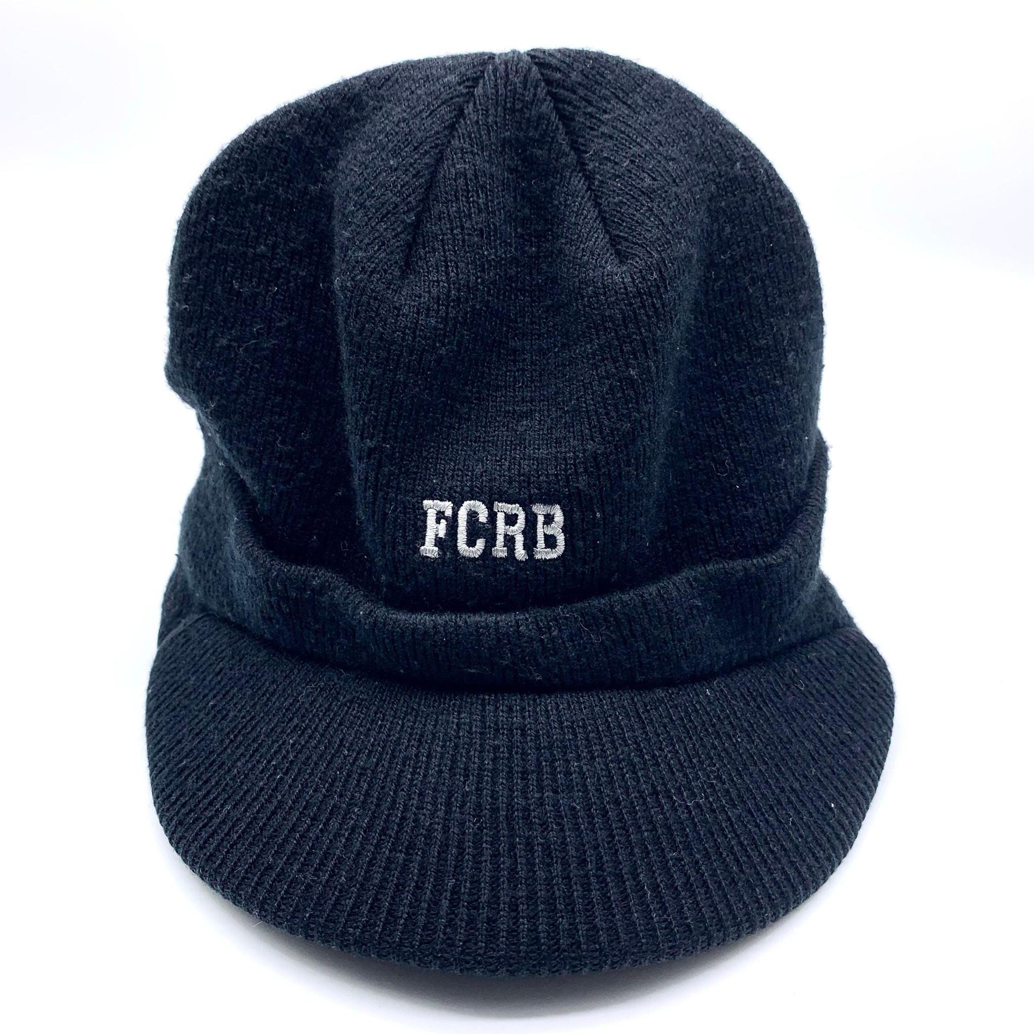 FCRB Knitted Hat with Brim Black