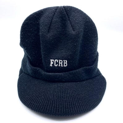 FCRB Knitted Hat with Brim Black