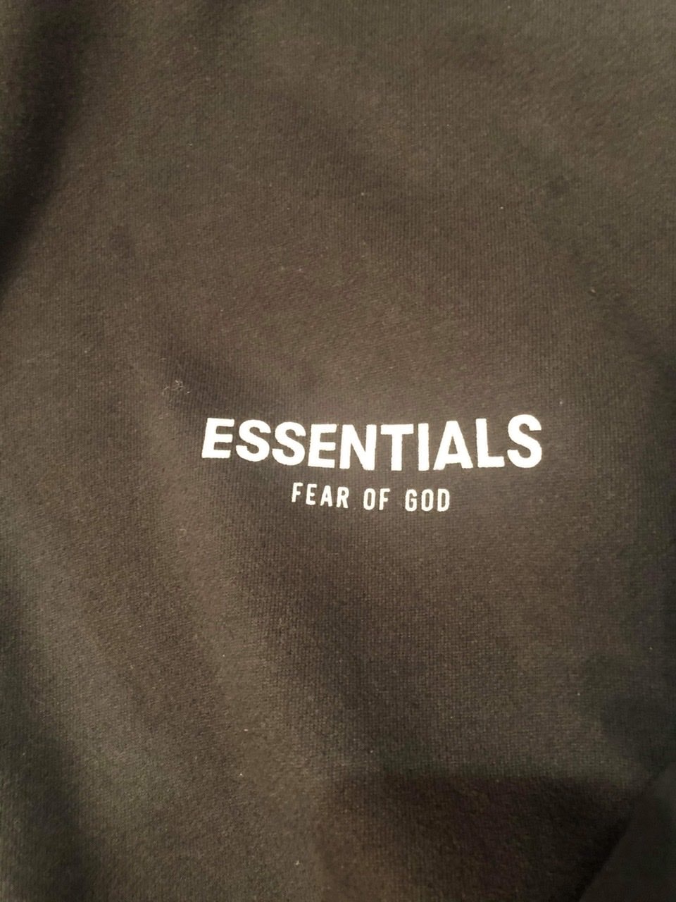 FEAR OF GOD ESSENTIALS Photo Pullover Hoodie "Black"