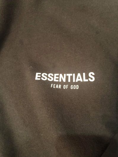 FEAR OF GOD ESSENTIALS Photo Pullover Hoodie "Black"
