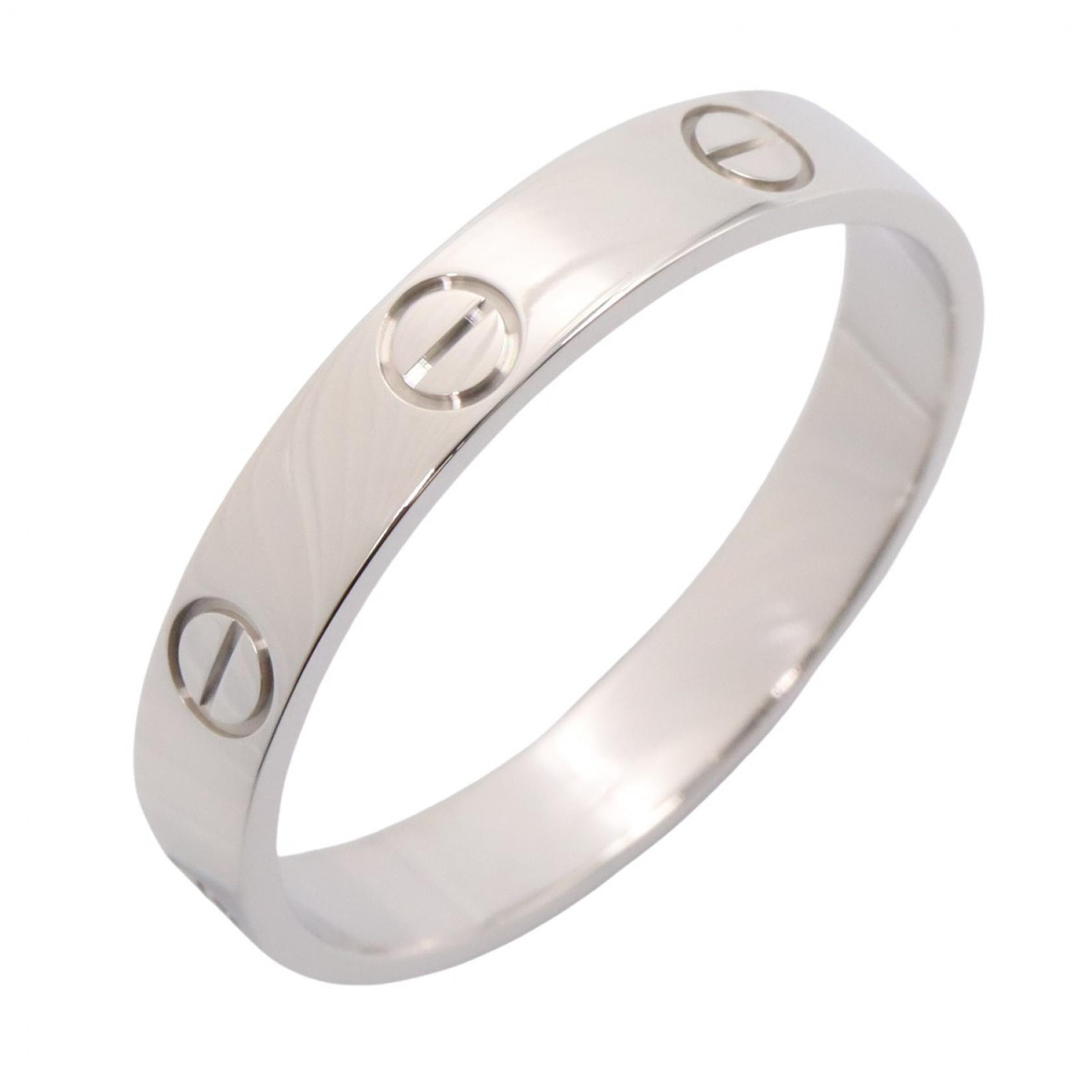 カルティエ CARTIER ミニラブリング リング・指輪 ジュエリー K18WG(ホワイトゴールド) メンズ レディース シルバー系 【中古】