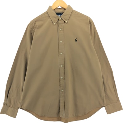 古着 ラルフローレン Ralph Lauren CLASSIC FIT 長袖 コットンシャツ メンズL相当/eaa521809