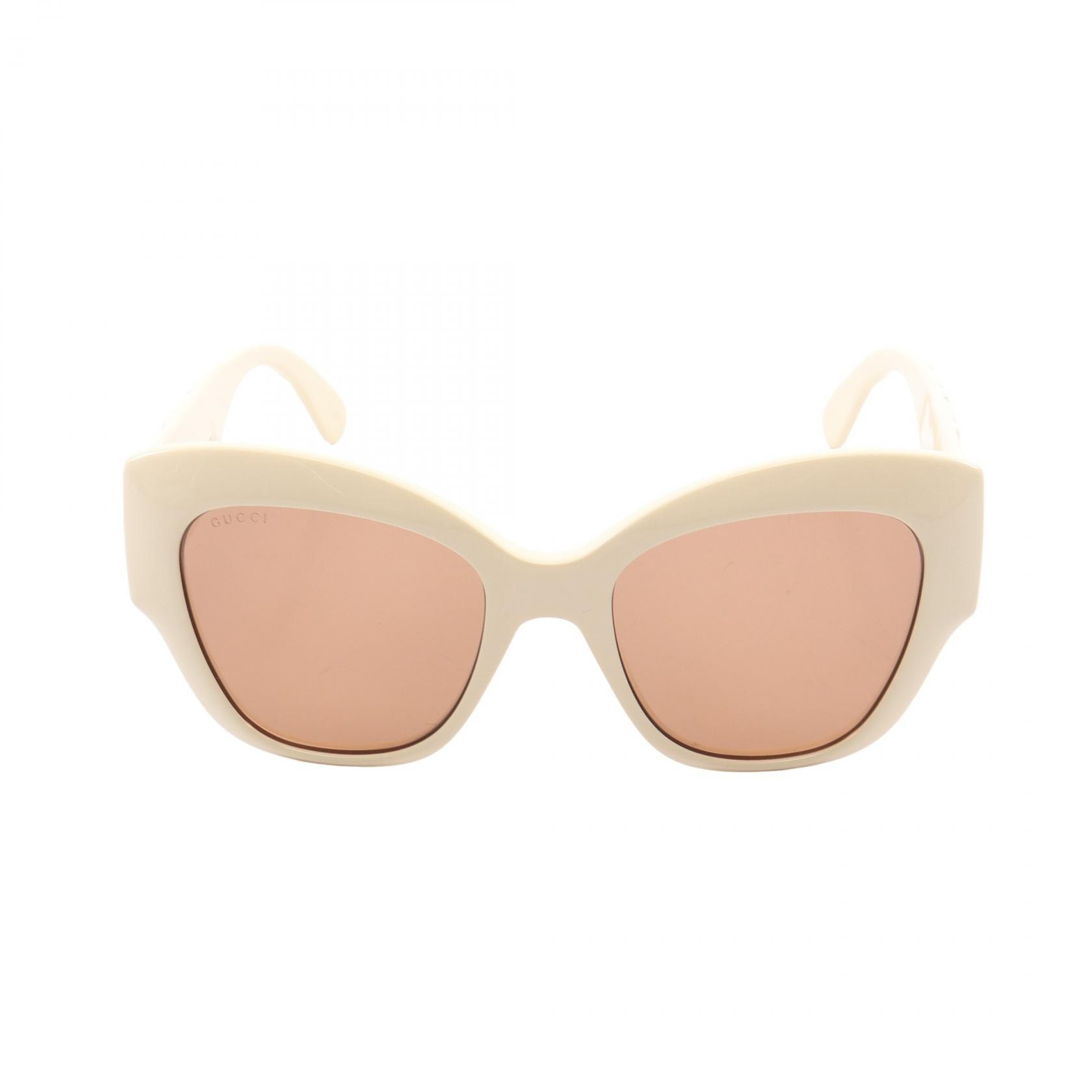 グッチ GUCCI サングラス 衣料品 プラスチック レディース アイボリー系 GG0808S2 【新品】