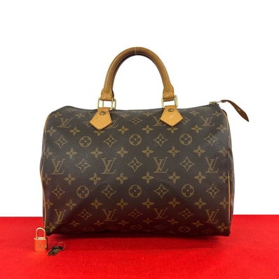 LOUIS VUITTON ルイヴィトン スピーディ 30 モノグラム PVC レザー ハンドバッグ ブラウン
08881