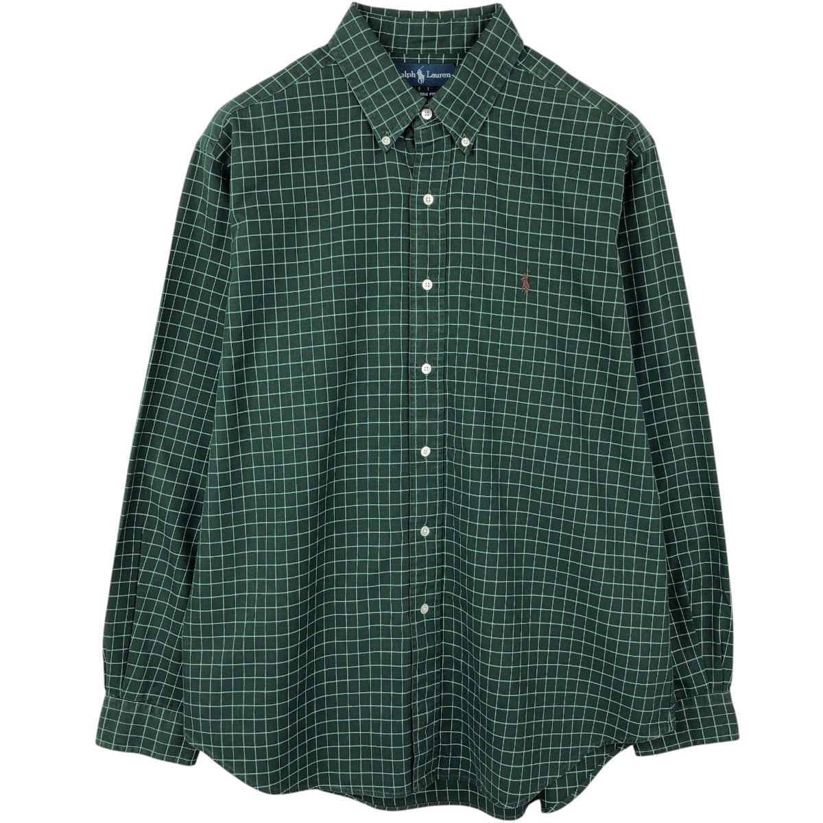古着 ラルフローレン Ralph Lauren CLASSIC FIT クラシックフィット 長袖 ボタンダウンチェックシャツ メンズXL相当/eaa661367