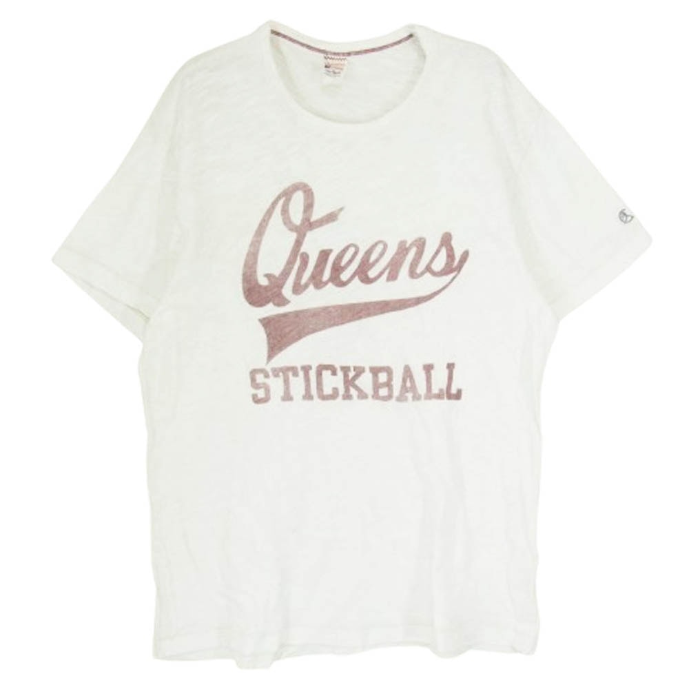 Champion チャンピオン Tシャツ TODD SNYDER トッド・スナイダー カナダ製 ランタグ 復刻 半袖 Tシャツ ホワイト系 M【中古】