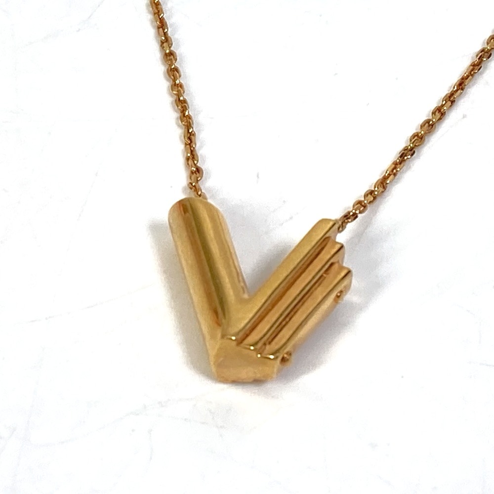 ルイヴィトン LOUIS VUITTON LV&ME イニシャル「V」 M61077 チェーンネックレス アクセサリー ジュエリー ネックレス GP ゴールド