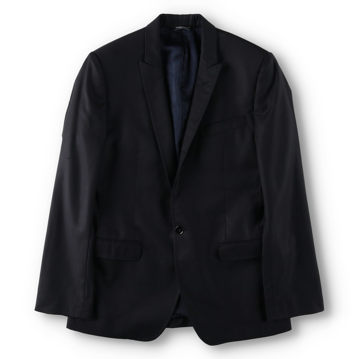 古着 ドルチェアンドガッバーナ DOLCE&GABBANA MARTINI ピークドラペル ウールテーラードジャケット イタリア製 メンズS相当/yaa000786