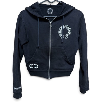 Chrome Hearts Horseshoe Dagger Zip Up Hoodie "Black"