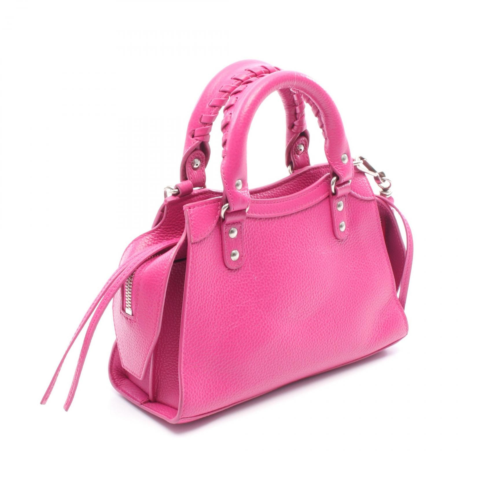 【レア】BALENCIAGA PARIS バレンシアガ ピンクレザーリード C (やや傷や汚れあり)】バレンシアガ BALENCIAGA ネオ クラシック ナノ