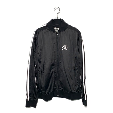 STUSSY SS Rink Logo Track Jacket Black