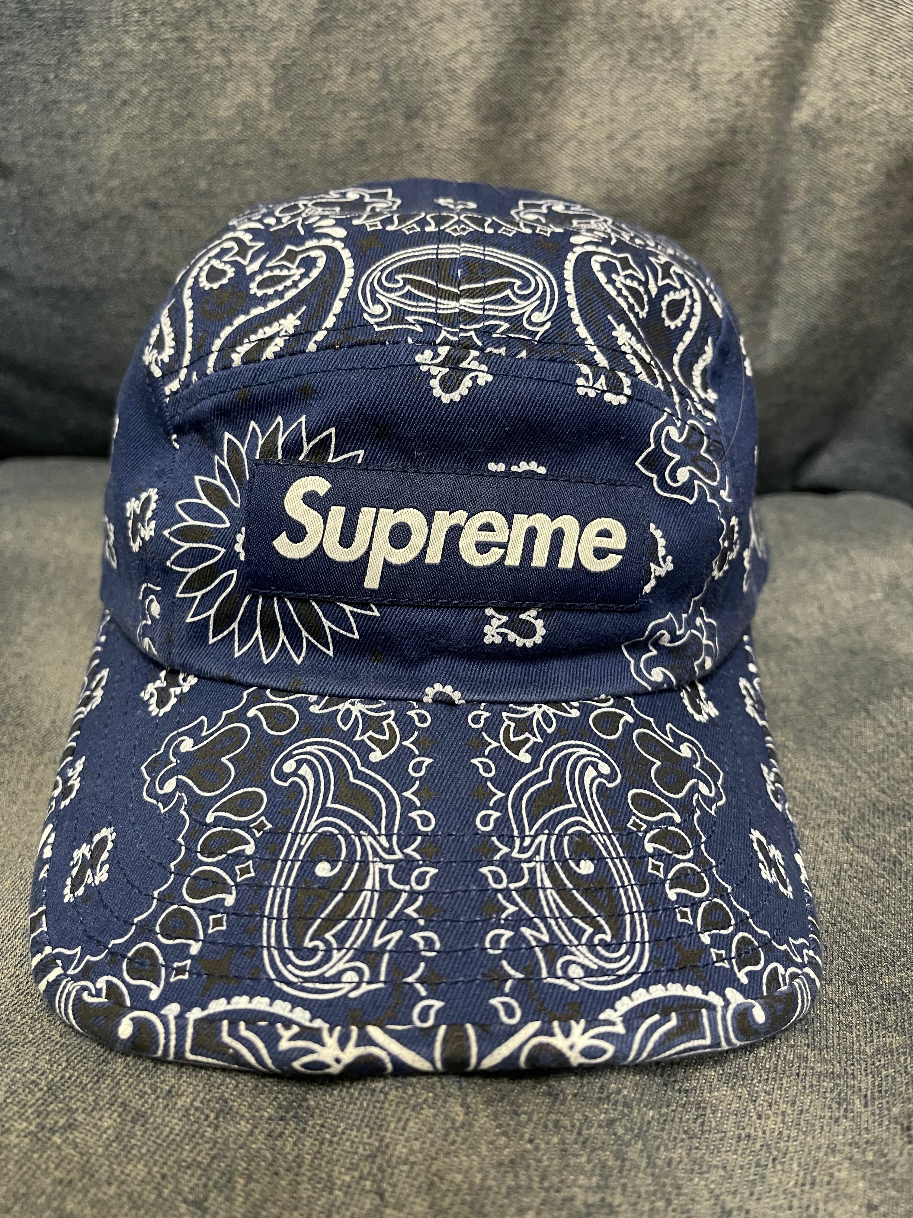 Supreme Bandana Camp Cap "Navy"