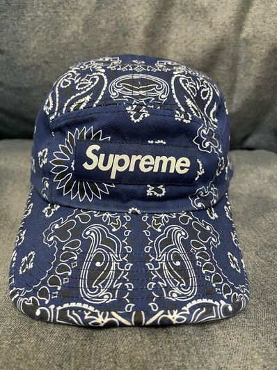 Supreme Bandana Camp Cap "Navy"